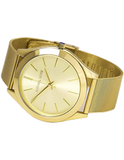  Shop Authentic Michael Kors Slim Runway Champagne Dial Gold Mesh Bracelet Watch for Women - MK3282 - Luxxuri