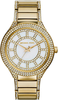 Michael Kors Kerry Mother of Pearl Dial Gold Steel Strap Watch for Women - MK3312