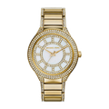 Michael Kors Kerry Mother of Pearl Dial Gold Steel Strap Watch for Women - MK3312