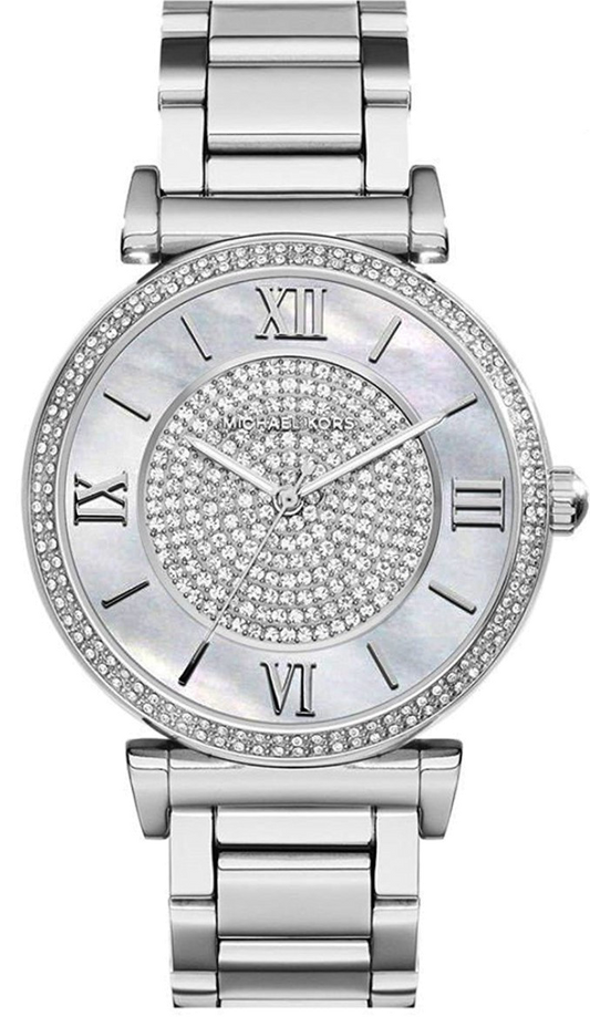  Shop Authentic Michael Kors Caitlin Crystal Dial Silver Steel Strap Watch for Women - MK3331 - Luxxuri