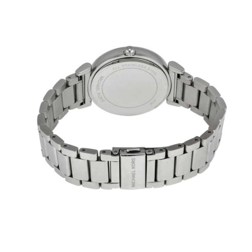Michael Kors Catlin Silver Dial Silver Steel Strap Watch for Women - MK3355