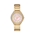  Shop Authentic Michael Kors Kerry Mother of Pearl Dial Gold Steel Strap Watch for Women - MK3396 - Luxxuri
