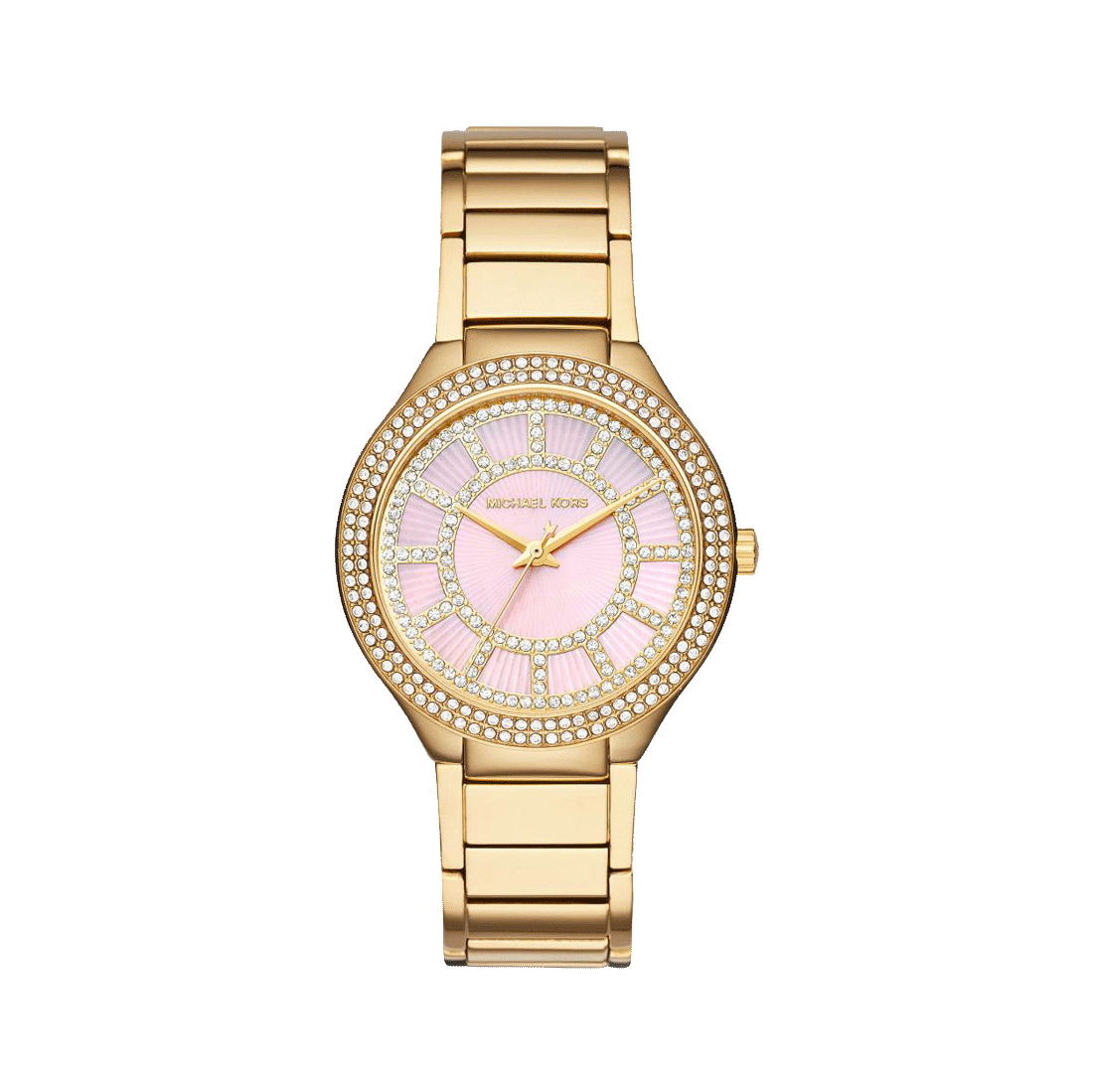  Shop Authentic Michael Kors Kerry Mother of Pearl Dial Gold Steel Strap Watch for Women - MK3396 - Luxxuri