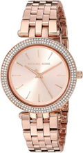 Michael Kors Darci Rose Gold Dial Rose Gold Stainless Steel Strap Watch for Women - MK3366