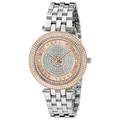 Michael Kors Darci Rose Gold Dial Silver Steel Strap Watch for Women - MK3446