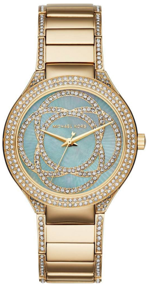  Shop Authentic Michael Kors Kerry Mother of Pearl Dial Gold Steel Strap Watch for Women - MK3481 - Luxxuri