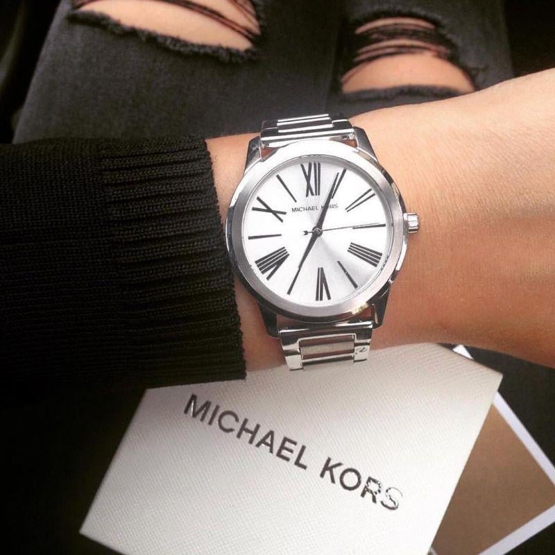  Shop Authentic Michael Kors Hartman Quartz Silver Dial Silver Steel Strap Watch For Women - MK3489 - Luxxuri