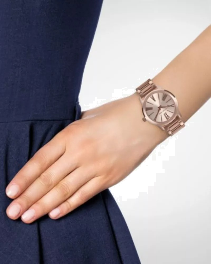  Shop Authentic Michael Kors Hartman Rose Gold Dial Rose Gold Steel Strap Watch For Women - MK3491 - Luxxuri