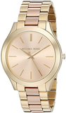  Shop Authentic Michael Kors Slim Runway Pink Dial Two Tone Steel Strap Watch for Women - MK3493 - Luxxuri