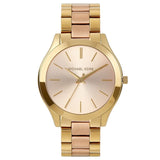  Shop Authentic Michael Kors Slim Runway Pink Dial Two Tone Steel Strap Watch for Women - MK3493 - Luxxuri