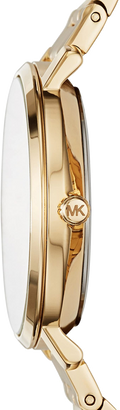 Michael Kors Jaryn Analog Quartz Gold Dial Gold Steel Strap Watch For Women - MK3500