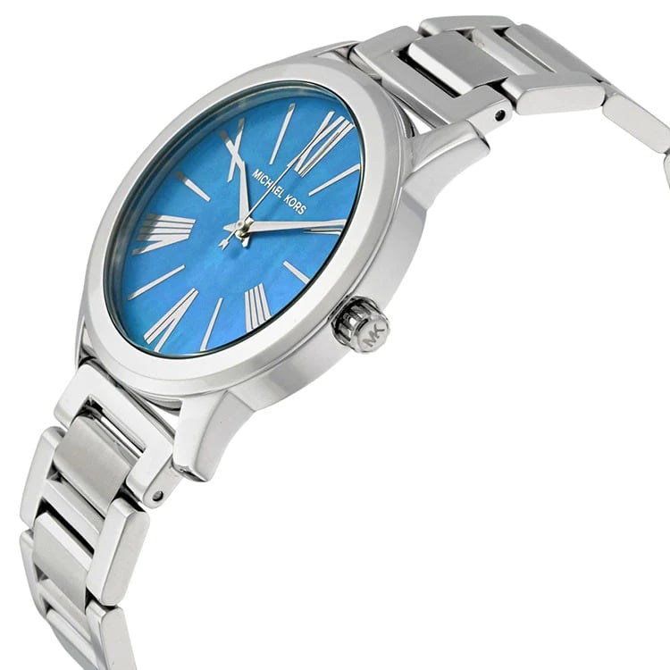  Shop Authentic Michael Kors Hartman Quartz Blue Dial Silver Steel Strap Watch For Women - MK3519 - Luxxuri