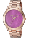  Shop Authentic Michael Kors Runway Pink Dial Rose Gold Steel Strap Watch for Women - MK3550 - Luxxuri