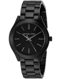  Shop Authentic Michael Kors Mini Slim Runway Black Dial Black Steel Strap Watch for Women - MK3587 - Luxxuri