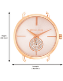  Shop Authentic Michael Kors Portia Rose Gold Dial Rose Gold Steel Strap Watch for Women - MK3640 - Luxxuri