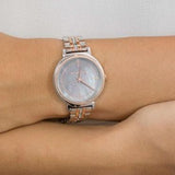  Shop Authentic Michael Kors Cinthia Mother of Pearl Grey Dial Two Tone Steel Strap Watch for Women - MK3642 - Luxxuri
