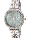  Shop Authentic Michael Kors Cinthia Mother of Pearl Grey Dial Two Tone Steel Strap Watch for Women - MK3642 - Luxxuri