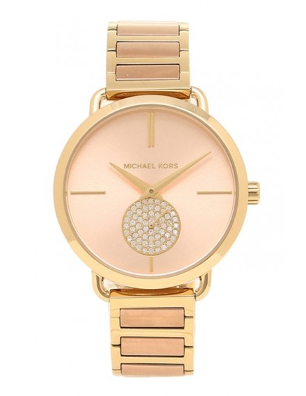  Shop Authentic Michael Kors Portia Rose Gold Dial Two Tone Steel Strap Watch for Women - MK3706 - Luxxuri