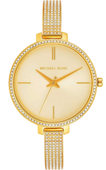  Shop Authentic Michael Kors Jaryn Quartz Gold Dial Gold Steel Strap Watch For Women - MK3784 - Luxxuri