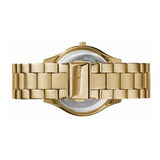  Shop Authentic Michael Kors Slim Runway Black Dial Gold Steel Strap Watch for Women - MK3803 - Luxxuri