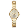  Shop Authentic Michael Kors Portia Quartz Gold Dial Gold Steel Strap Watch For Women - MK3838 - Luxxuri