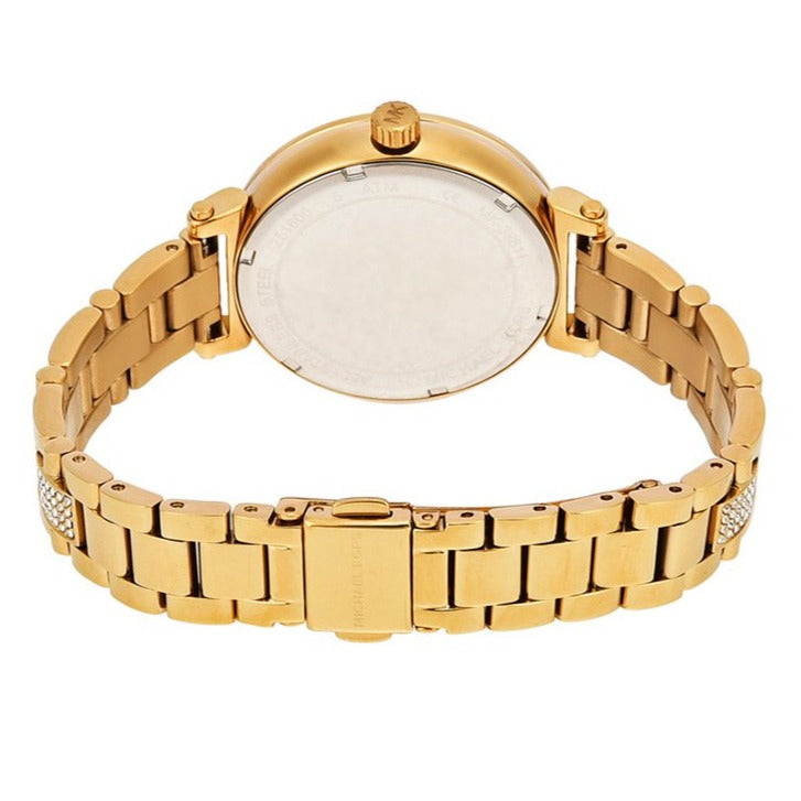 Michael Kors Sofie Quartz Gold Dial Gold Steel Strap Watch For Women - MK3881