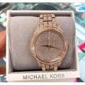  Shop Authentic Michael Kors Lauryn Crystals Rose Gold Dial Rose Gold Steel Strap Watch For Women - MK3931 - Luxxuri