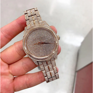 Shop Authentic Michael Kors Lauryn Crystals Rose Gold Dial Rose Gold Steel Strap Watch For Women - MK3931 - Luxxuri