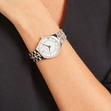  Shop Authentic Michael Kors Lauryn Mother of Pearl Dial Two Tone Steel Strap Watch For Women - MK3979 - Luxxuri