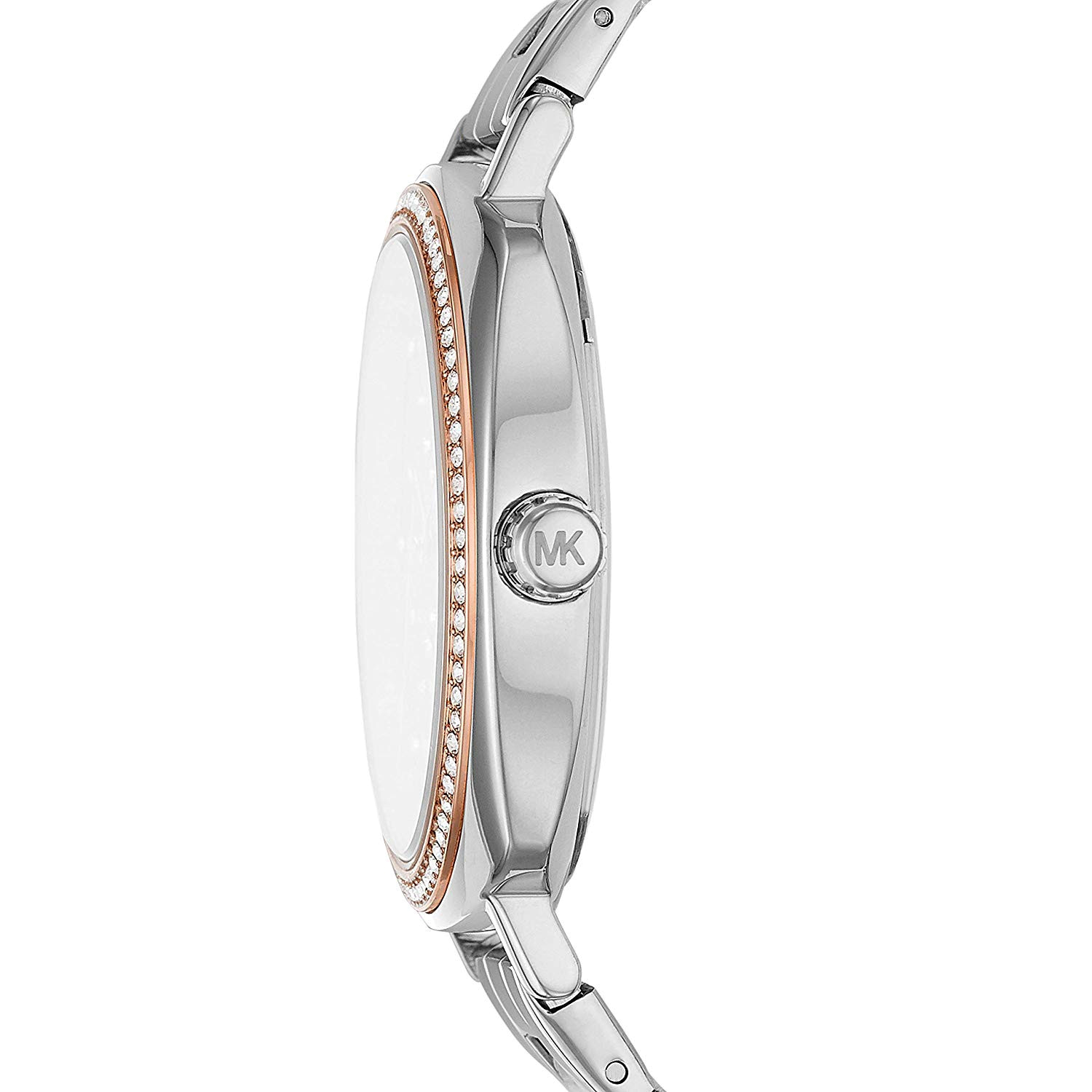 Michael Kors Nia Quartz Silver Dial Silver Steel Strap Watch For Women - MK3988