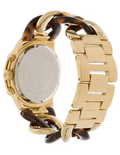 Michael Kors Runway Gold Dial Two Tone Steel Strap Watch for Women - MK4222
