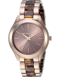 Michael Kors Runway Rose Gold Dial Two Tone Steel Strap Watch for Women - MK4301