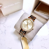  Shop Authentic Michael Kors Darci Gold Dial Brown Two Tone Steel Strap Watch for Women - MK4326 - Luxxuri