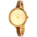  Shop Authentic Michael Kors Jaryn Quartz Gold Dial Two Tone Steel Strap Watch for Women - MK4341 - Luxxuri