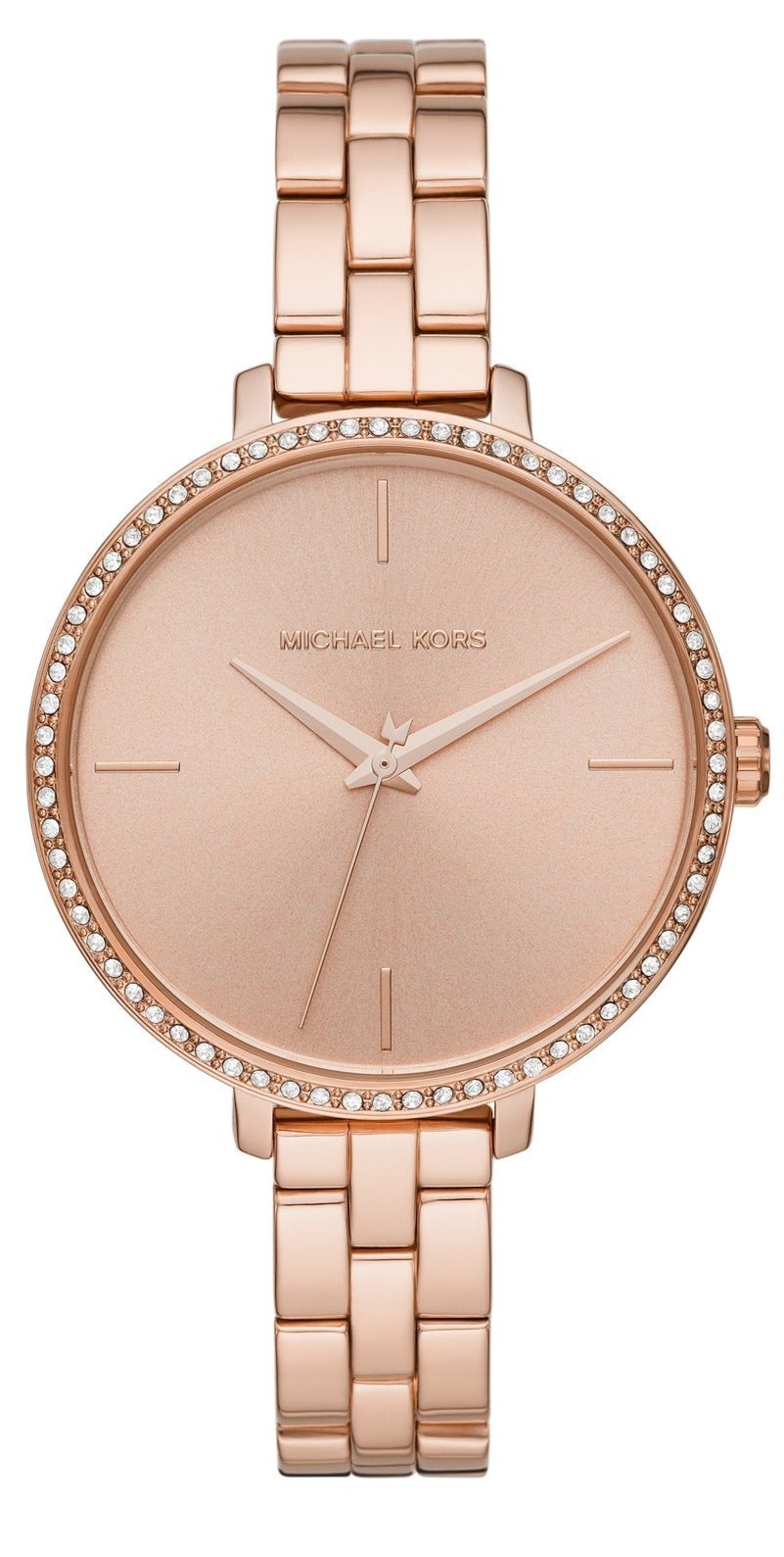  Shop Authentic Michael Kors Charley Three-Hand Analog Rose Gold Dial Rose Gold Steel Strap Watch for Women - MK4400 - Luxxuri