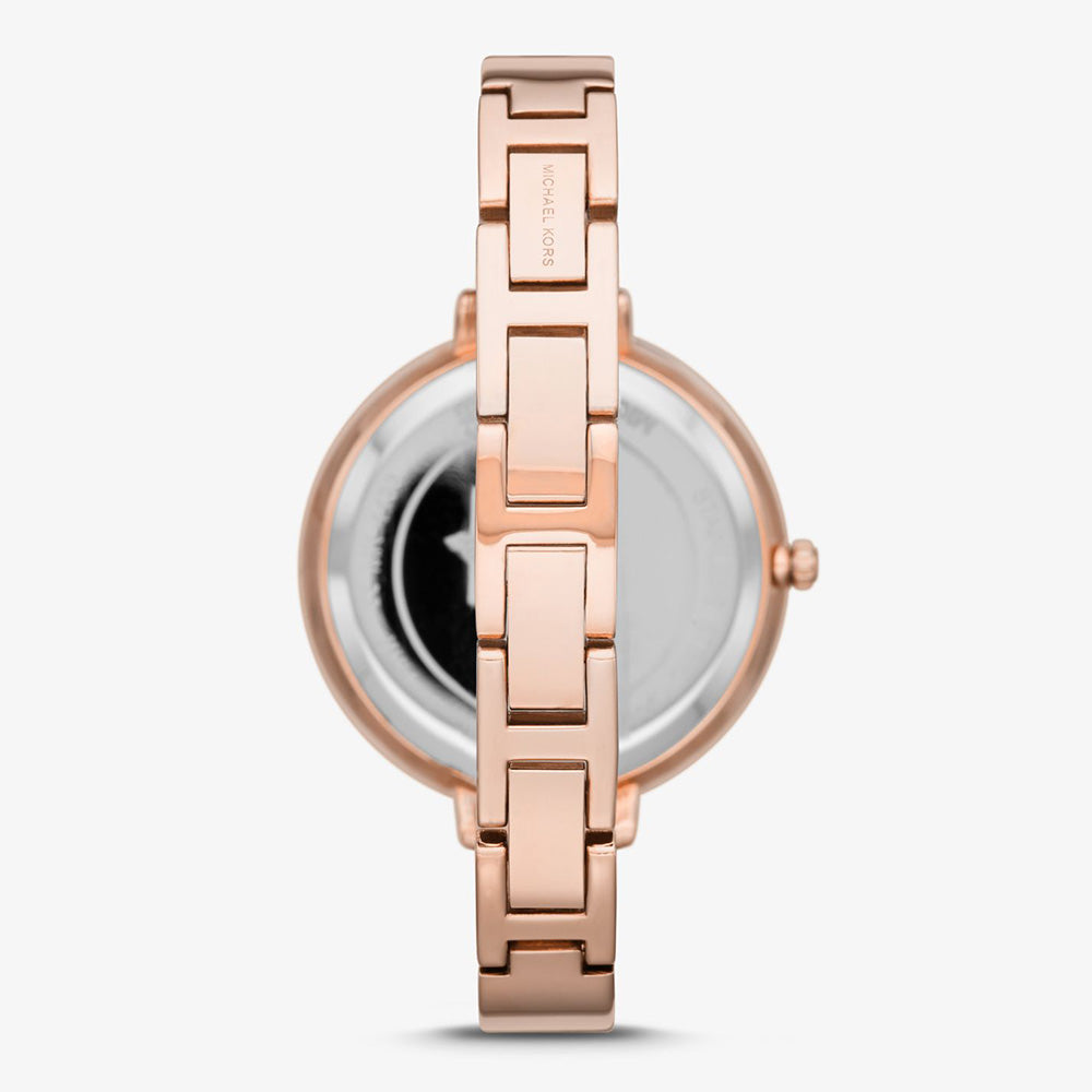  Shop Authentic Michael Kors Charley Quartz Crystals Rose Gold Dial Rose Gold Steel Strap Watch For Women - MK4433 - Luxxuri