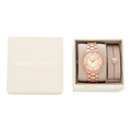  Shop Authentic Michael Kors Lauryn Mother of Pearl Dial Rose Gold Dial Rose Gold Steel Strap Watch For Women - MK4491 - Luxxuri