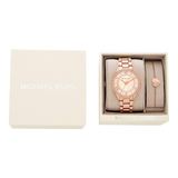  Shop Authentic Michael Kors Lauryn Mother of Pearl Dial Rose Gold Dial Rose Gold Steel Strap Watch For Women - MK4491 - Luxxuri