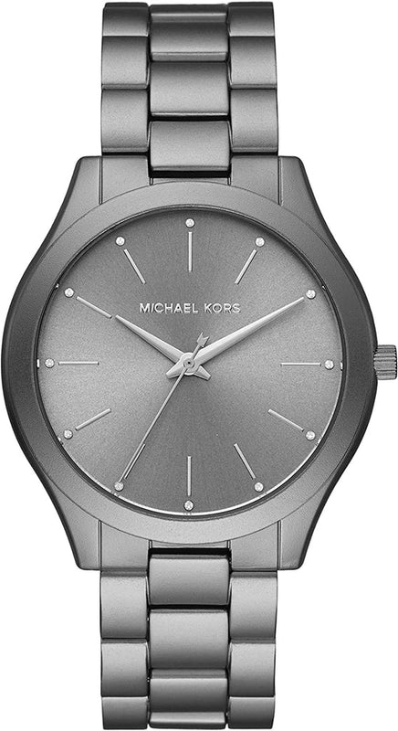  Shop Authentic Michael Kors Slim Runway Quartz Grey Dial Grey Steel Strap Watch For Women - MK4506 - Luxxuri