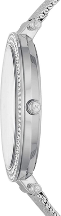 Michael Kors Darci Analog Pink Dial Silver Mesh Bracelet Watch For Women - MK4518