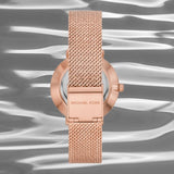  Shop Authentic Michael Kors Pyper Quartz Mother of Pearl White Dial Rose Gold Mesh Strap Watch For Women - MK4588 - Luxxuri