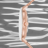  Shop Authentic Michael Kors Pyper Quartz Mother of Pearl White Dial Rose Gold Mesh Strap Watch For Women - MK4588 - Luxxuri