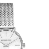  Shop Authentic Michael Kors Pyper Quartz Mother of Pearl White Dial Silver Mesh Strap Watch For Women - MK4618 - Luxxuri