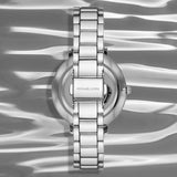  Shop Authentic Michael Kors Pyper Three Hand Pink Dial Silver Steel Strap Watch For Women - MK4631 - Luxxuri