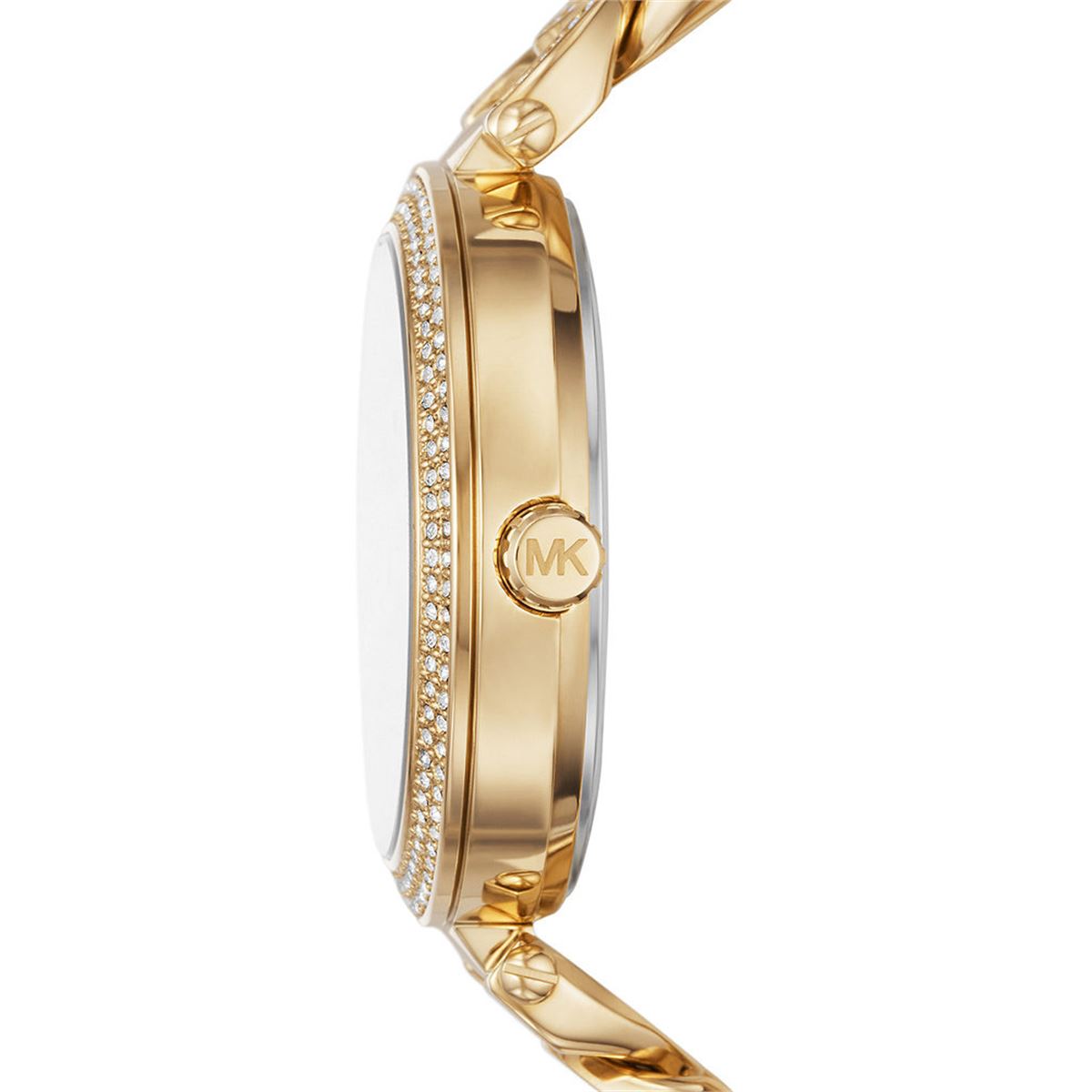  Shop Authentic Michael Kors Catelyn Crystals Gold Dial Gold Steel Strap Watch For Women - MK4674 - Luxxuri