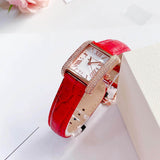  Shop Authentic Michael Kors Emery Quartz Diamonds Silver Dial Red Leather Strap Watch For Women - MK4689 - Luxxuri