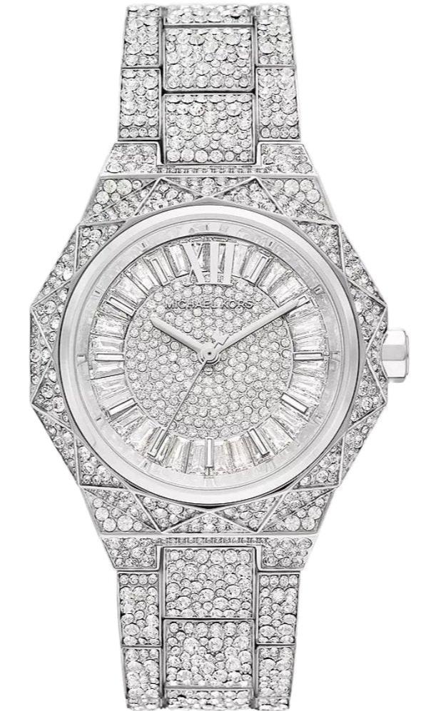  Shop Authentic Michael Kors Raquel Three Hand Crystals Silver Dial Silver Steel Strap Watch For Women - MK4691 - Luxxuri