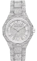  Shop Authentic Michael Kors Raquel Three Hand Crystals Silver Dial Silver Steel Strap Watch For Women - MK4691 - Luxxuri
