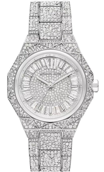  Shop Authentic Michael Kors Raquel Three Hand Crystals Silver Dial Silver Steel Strap Watch For Women - MK4691 - Luxxuri