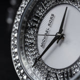 Shop Authentic Michael Kors Harlowe Three-Hand Quartz Silver Dial Silver Steel Strap Watch For Women - MK4708 - Luxxuri